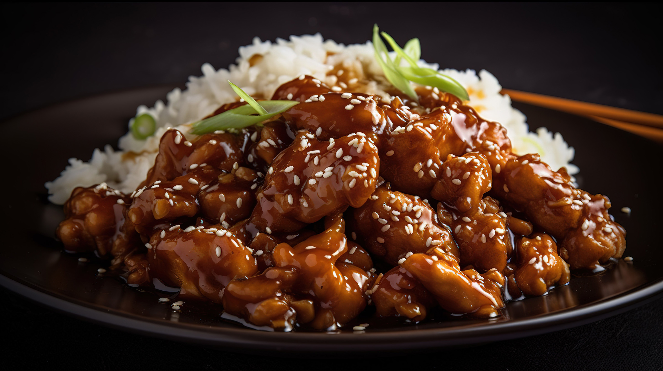stir fry chicken with rice_3410226
